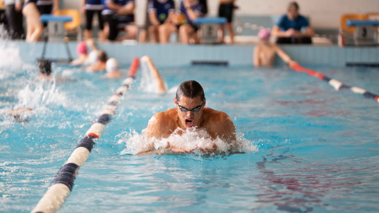 Rakvere linna eest astus mängudel võistlustulle ka Euroopa meister ujumises Ralf Tribuntsov. Foto: Grete Veedla Rakvere linna eest astus mängudel võistlustulle ka Euroopa meister ujumises Ralf Tribuntsov. Foto: Grete Veedla